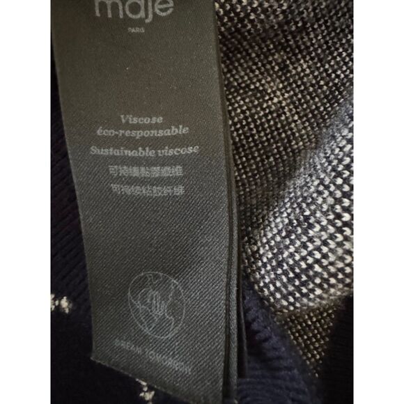 Maje Mybow Jacquard Cardigan, size 1 - Picture 6 of 6